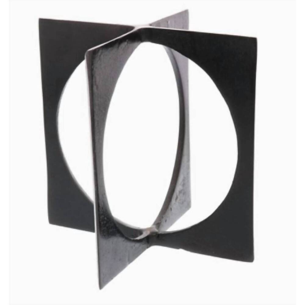 NEW HOMART geometric negative space sculpture in bronze